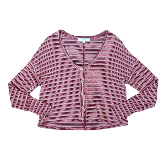 Project Social T x UO red & white striped knit top - Picture 5 of 8